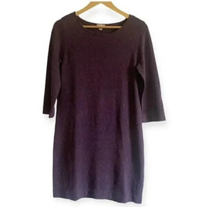 J. Jill Silk Blend Knit Sweater Dress